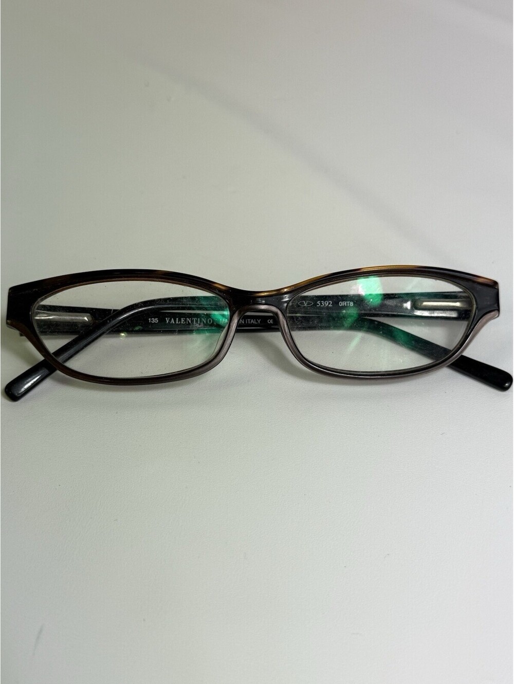 Valentino Women Eyeglasses Italy V5392 135m Clear Red/Marble